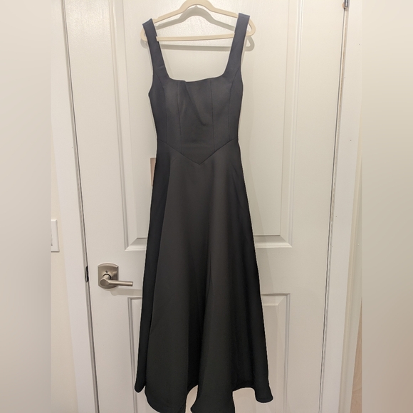 Odd Muse The Ultimate Muse High Waist Square Neck Midi Dress  - Picture 3 of 3